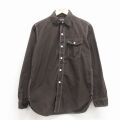 M★古着 ポストオーバーオールズ 長袖 シャツ メンズ 00年代 00s コットン USA製 こげ茶【spe】 26feb26