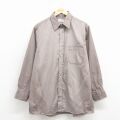 XL★古着 バンヒューセン 長袖 シャツ メンズ 90年代 90s USA製 濃ベージュ 26feb26