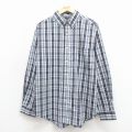 XL★古着 ピューリタン 長袖 シャツ メンズ 00年代 00s ボタンダウン 紺他 チェック 26feb27