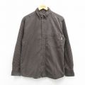 M★古着 ウールリッチ 長袖 シャツ メンズ コットン ボタンダウン 茶他 チェック 26feb28