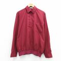 XL★古着 長袖 シャツ メンズ 90年代 90s USA製 エンジ 26mar04