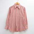 M★古着 マルボロ 長袖 シャツ メンズ 70年代 70s ピンク他 ストライプ【spe】 26mar06