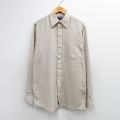 L★古着 長袖 シャツ メンズ 90年代 90s ベージュ 26mar12