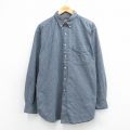 XL★古着 ルート66 長袖 シャツ メンズ 00年代 00s 紺他 チェック 26mar12