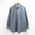 XL★古着 CINTAS 長袖 シャツ メンズ 大きいサイズ ボタンダウン グレー 26mar16
