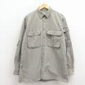 XL★古着 カベラス 長袖 シャツ メンズ 80年代 80s コットン ベージュ【spe】 26mar17