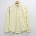 L★古着 ルティグレ 長袖 シャツ メンズ 80年代 80s ボタンダウン USA製 薄黄【spe】 26mar23