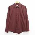 XL★古着 マンハッタン 長袖 シャツ メンズ 90年代 90s USA製 茶 26mar23