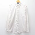 M★古着 STAFFORD 長袖 シャツ メンズ 90年代 90s 白他 ストライプ 26mar25