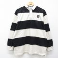 L★古着 長袖 ラガー シャツ メンズ ギネス コットン 黒他【spe】 26mar31