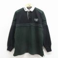 L★古着 長袖 ラガー シャツ メンズ ギネス コットン 黒【spe】 26apr02