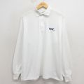 L★古着 長袖 ポロ シャツ メンズ 90年代 90s nysut USA製 白 26apr04