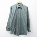 XL★古着 バンヒューセン 長袖 シャツ メンズ 濃緑 26apr09