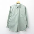 XL★古着 バンヒューセン 長袖 シャツ メンズ 薄緑 26apr09