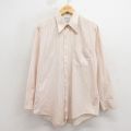 バンヒューセン 70s 長袖シャツ ストライプ ベージュ L | 古着