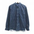 カタリナ 長袖シャツ 総柄 ネイビー XL | 古着