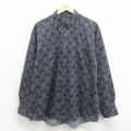 00s 長袖シャツ チェック ネイビー XL | 古着