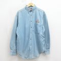 90s 長袖シャツ ローズボウル ネイビー L | 古着