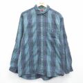 90s 長袖シャツ グリーンチェック M | 古着