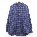 オシュコシュ 00s 長袖シャツ ネイビーチェック XL | 古着