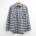 ビッグマック 70s 長袖シャツ チェック ブラウン M | 古着