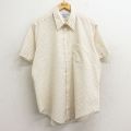 80s 半袖シャツ 総柄 ベージュ XL | 古着