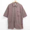 00s 半袖シャツ パープルチェック XL | 古着