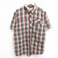 半袖シャツ モッシーオーク ベージュカーキチェック XL | 古着