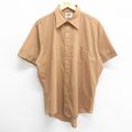 70s 半袖シャツ ブラウン XL | 古着