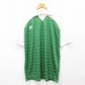 90s 半袖サッカーシャツ ユニオンジャック グリーン L | 古着