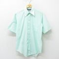 【50%OFF】L★古着 JCペニー 半袖 シャツ メンズ 80年代 80s 薄緑 グリーン 24aug03 中古 トップス