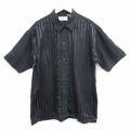 半袖シャツ ブラックストライプ XL | 古着