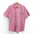 90s 半袖シャツ レッドチェック M | 古着