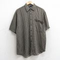 00s 半袖シャツ 総柄 ベージュ M | 古着