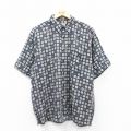 00s 半袖シャツ ネイビー XL | 古着