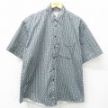 半袖シャツ 総柄 ブラック XL | 古着