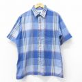 アロー 90s 半袖シャツ ネイビーチェック XL | 古着