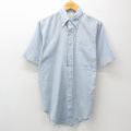 80s 半袖シャツ ネイビーストライプ M | 古着