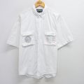 90s 半袖シャツ WEEKENDS ホワイト L | 古着