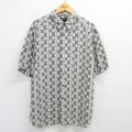 半袖シャツ グレーチェック XL | 古着