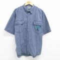 00s 半袖シャツ ネイビー XL | 古着