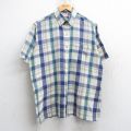 アロー 90s 半袖シャツ ネイビーチェック L | 古着