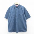 ウルヴァリン 半袖シャツ リップストップ ネイビー XL | 古着