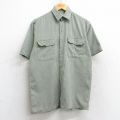 S★古着 バナナリパブリック BANANA REPUBLIC 半袖 ブランド シャツ メンズ 80年代 80s コットン 緑系他 グリーン ストライプ 25may28 中古 トップス