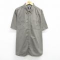 XL★古着 FADED GLORY 半袖 シャツ メンズ 00年代 00s 大きいサイズ ロング丈 ボタンダウン 薄緑 グリーン 25jun05 中古 トップス