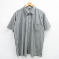 XL★古着 HABAND 半袖 シャツ メンズ メッシュ地 大きいサイズ グレー 25jun11 中古 トップス