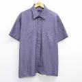 XL★古着 バンヒューセン 半袖 シャツ メンズ 90年代 90s 大きいサイズ 紫 パープル 【spe】 25jun16 中古 トップス