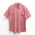 XL★古着 レッドヘッド 半袖 シャツ メンズ 00年代 00s 魚 大きいサイズ えんじ 25jun16 中古 トップス