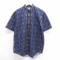 00s 半袖シャツ ネイビー L | 古着