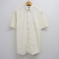 L★古着 アロー 半袖 シャツ メンズ 90年代 90s ボタンダウン USA製 薄黄 イエロー 25jun18 中古 トップス